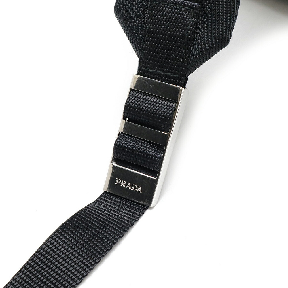 Prada Triangle Logo Backpack Daypack Leather Black - image 7